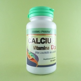 Calciu + Vitamina D3 COSMO PHARM (30 de tablete)