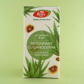 Detoxifiant cu ganoderma FARES (63 de capsule)