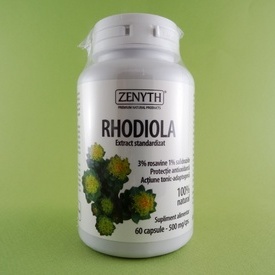 Rhodiola 500 mg ZENITH PHARMACEUTICALS (60 de capsule)