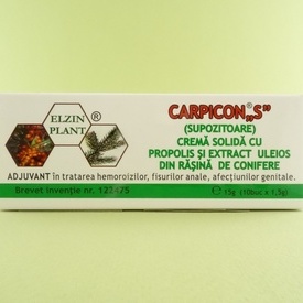 Carpicon S   ELZIN PLANT (10 supozitoare x 1,5 g)