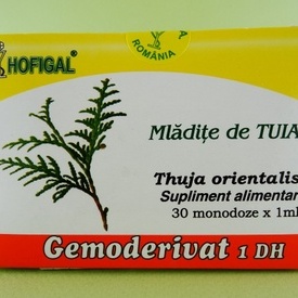Mladite de tuia - gemoderivat HOFIGAL (30 de monodoze x 1 ml)