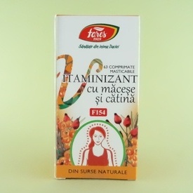 Vitaminizant cu macese si catina FARES (63 de comprimate masticabile)