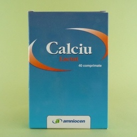 Calciu Lactat  AMNIOCEN (40 comprimate)