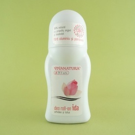 Deo roll-on IDA Orhidee și Lotus activ 24h VIVANATURA (50 ml)