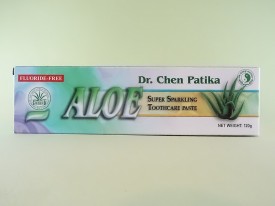 Pasta de dinti cu Aloe vera + periuta de dinti DR. CHEN PATIKA (120 g)