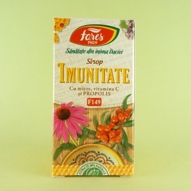 Sirop Imunitate cu miere de albine, propolis si vitamina C  Fares (100 ml)