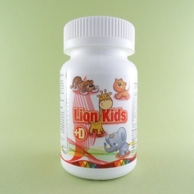 Lion Kids + D  CALIVITA INTERNATIONAL (90 de tablete masticabile)
