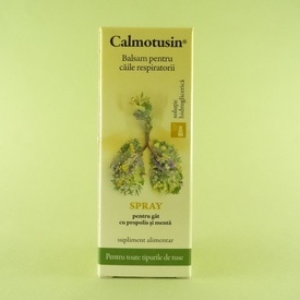 Calmotusin spray pentru gat cu propolis si menta DACIA PLANT (20 ml)
