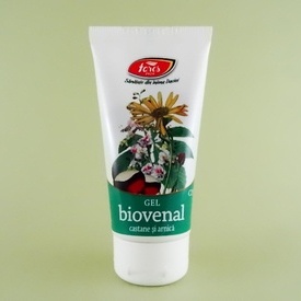 Gel biovenal cu castane, arnica și coada soricelului FARES (50 ml)