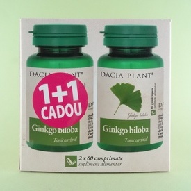 Ginkgo biloba Cortizon natural DACIA PLANT  (2 x 60 de comprimate)