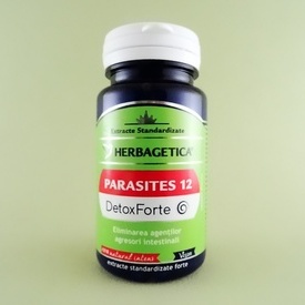 Parasites 12 DetoxForte HERBAGETICA (60 de capsule)