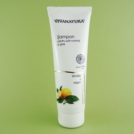 Sampon pentru par normal si gras cu lamaie si argan VIVANATURA (250ml)