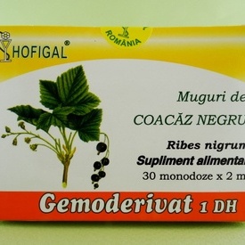 Muguri de coacaz negru - gemoderivat HOFIGAL (30 de monodoze x 2 ml)