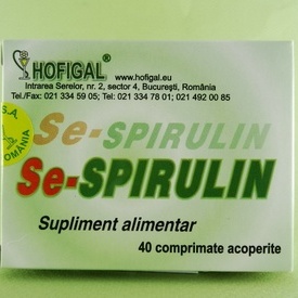 Se-Spirulin HOFIGAL (40 de comprimate acoperite)