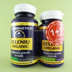 Seleniu organic  HERBAGETICA (60 +30 de capsule)
