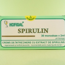 SPIRULIN crema monodoze  HOFIGAL (30 monodoze x 2 ml)
