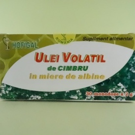 Ulei volatil de cimbru in miere de albine HOFIGAL (30 de monodoze x 2 g)