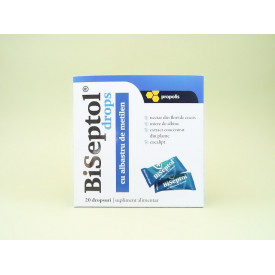 Biseptol drops cu propolis si albastru de metilen DACIA PLANT (20 dropsuri)